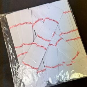 Baseball Themed Party Straws